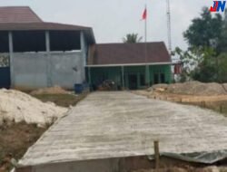 Pemerintah Pekon Karang Sari Bangun Rabat Beton Akses Ke Kantor Pekon