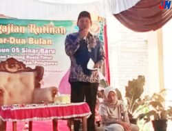 Kepala Pekon Tanjung Rusia Timur Menghadiri Pengajian Bulanan Di Masjid Al-Kausar Dusun Sinar Baru