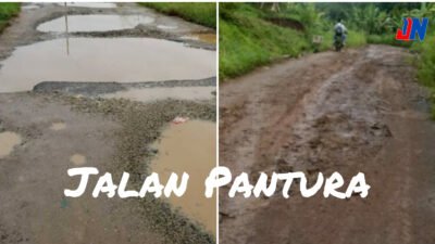 Kondisi Jalan di Pagelaran Utara Sangat memprihatinkan