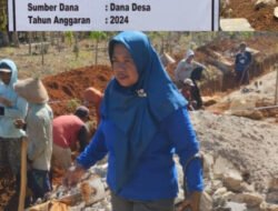 Pekon Tritungal Mulya Bangun Drainase Anggaran Dana DD Tahun 2024