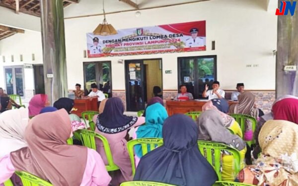 Kepala Pekon Bulurejo Sampaikan Hasil Lomba Pekon Tingkat Provinsi