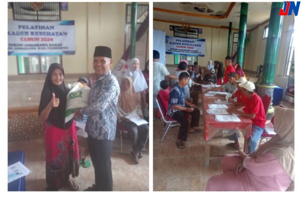 Pekon Ambarawa Barat Bagikan Beras Bantuan Kepada 437 KPM