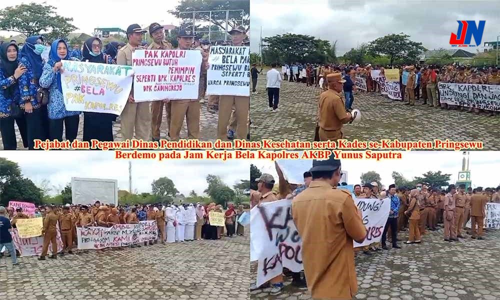 Demo Bela Kapolres Pringsewu Picu Kecurigaan Korupsi dan Kolusi