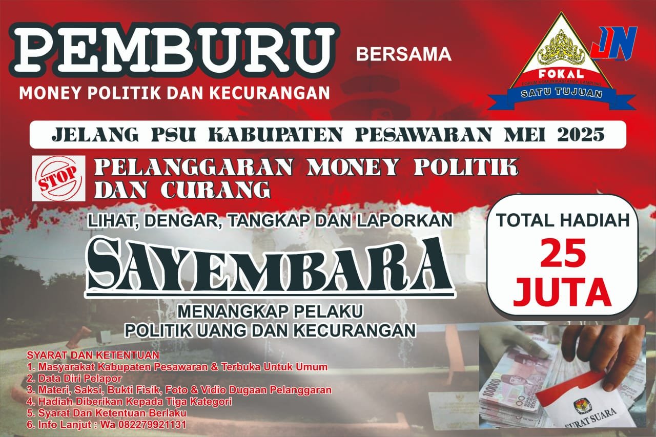 LSM FOKAL Gelar Sayembara “Pemburu Pelanggaran” Jelang PSU Pesawaran