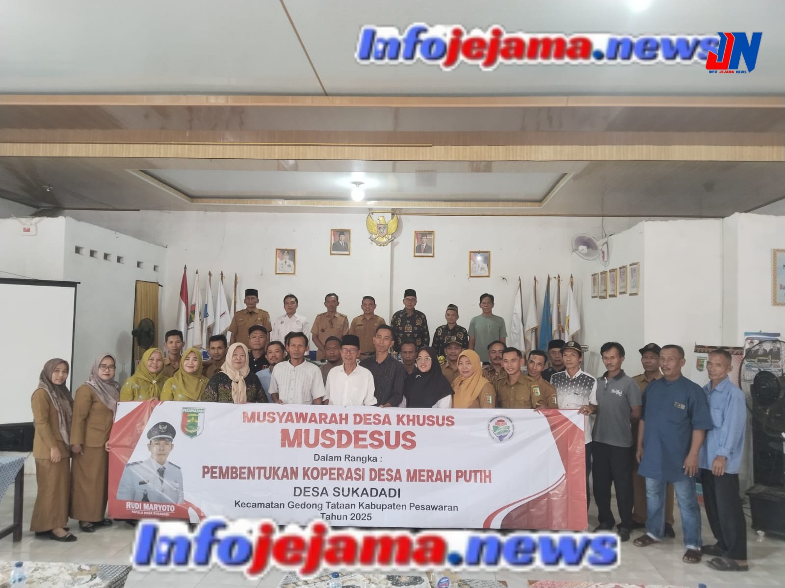 PEMERINTAH DESA SUKA DADI BENTUK KOPERASI “MERAH PUTIH” UNTUK PERKUAT EKONOMI MASYARAKAT Musdessus digelar di Balai Desa, dihadiri berbagai unsur pemerintahan dan masyarakat