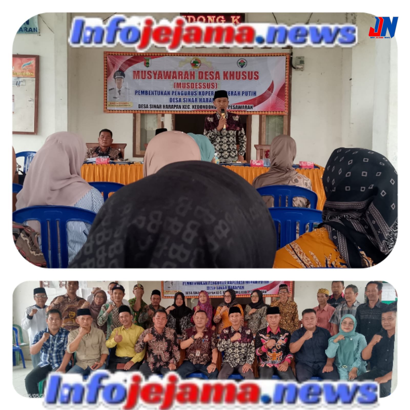 Pemerintah Desa Sinar Harapan Bentuk “KopDes Merah Putih” dan Luncurkan Program Ketahanan Pangan Sinar Harapan, Kedondong – Kamis, 22 Mei 2025