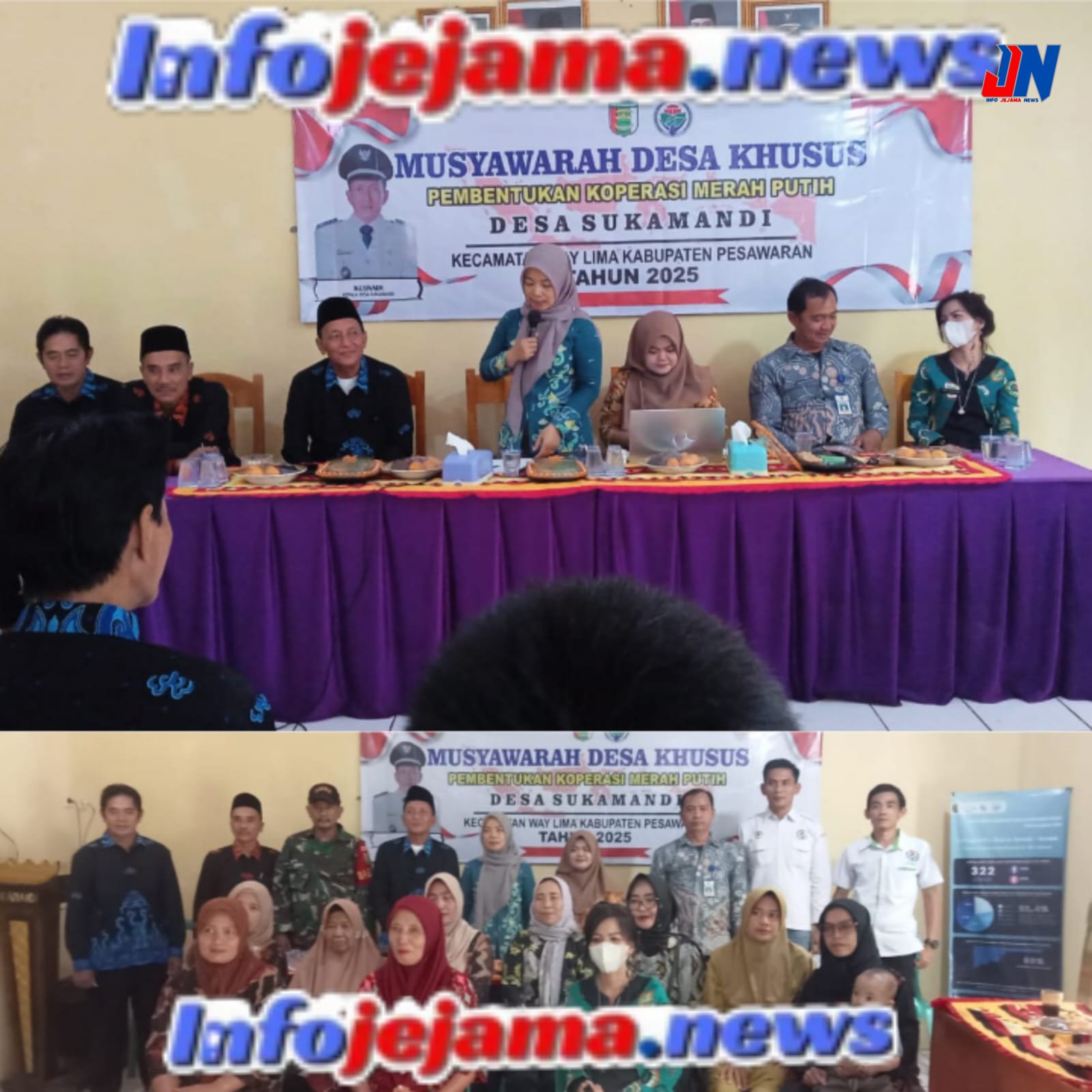 Pemerintah Desa Suka Mandi Resmi Bentuk Kepengurusan Koperasi Desa Dan Launching Program Ketahanan Pangan “MERAH PUTIH”