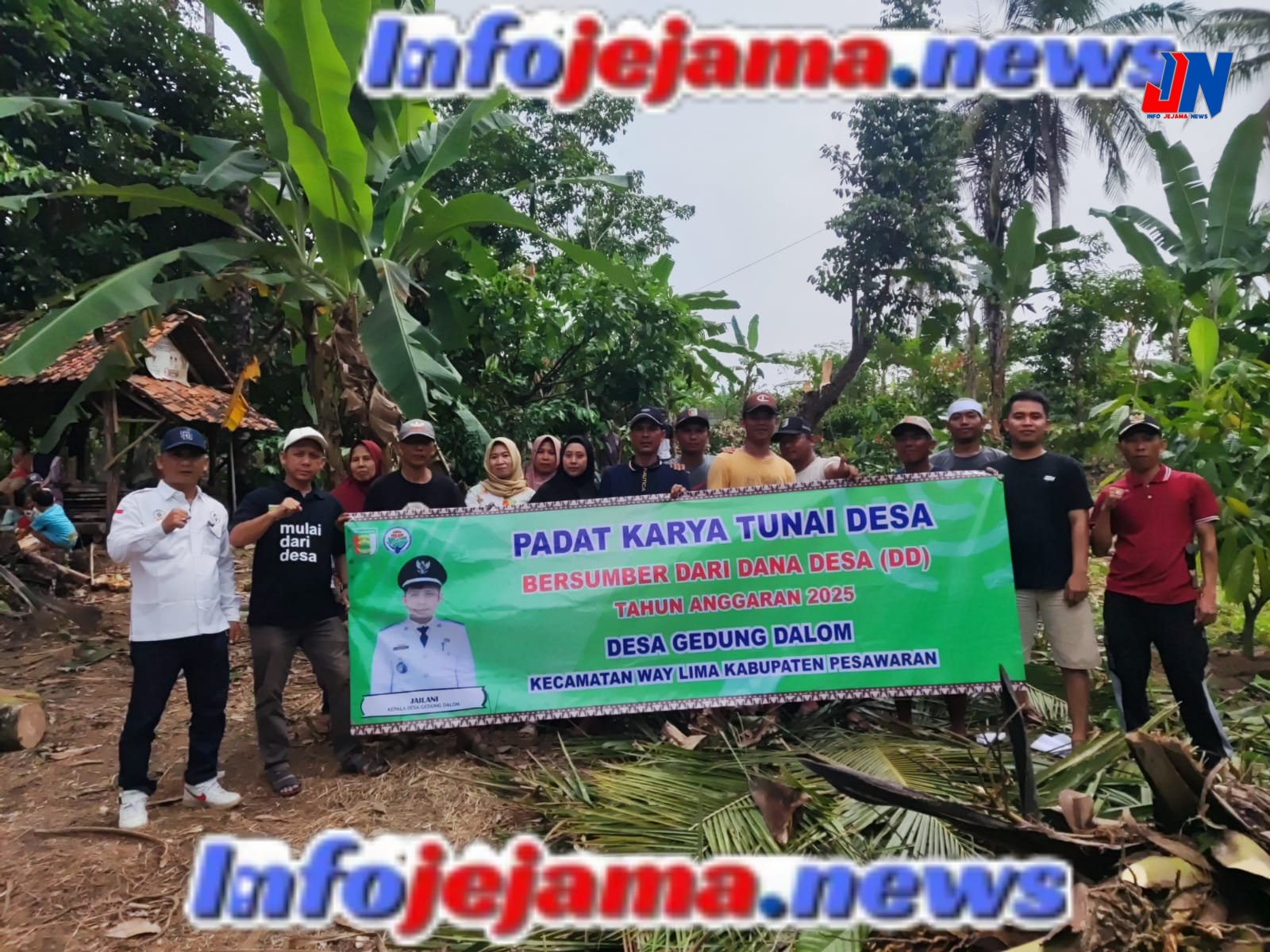 PEMDES GEDONG DALAM GELAR PKTD: PEMBUKAAN JALAN 160 METER DI DUSUN SUKA DAMAI  Gedong Dalam, Selasa (10/6/2025) –