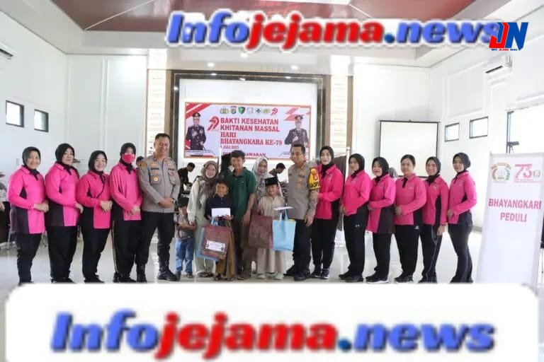 15 Anak Dikhitan, Polres Pesawaran Tunjukkan Kepedulian Nyata