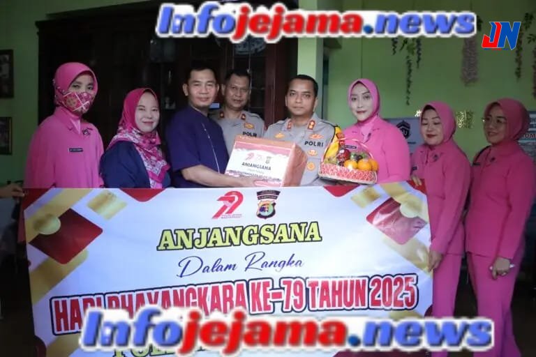 Jelang Hari Bhayangkara ke-79, Polres Pesawaran Tunjukkan Empati Lewat Anjangsana