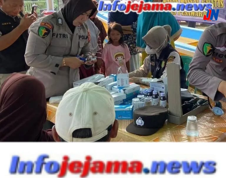 Peduli Yang Tak Terjangkau, Polres Pesawaran Gelar Pengobatan Gratis Di Ruang Terbuka