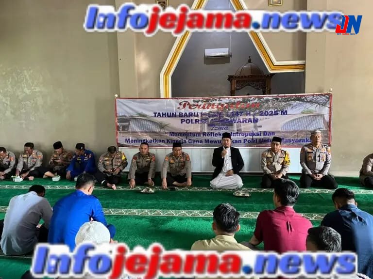 Polres Pesawaran Awali Tahun Baru Islam Dengan Evaluasi Diri Dan Penguatan Integritas. 26 Juni 2025.