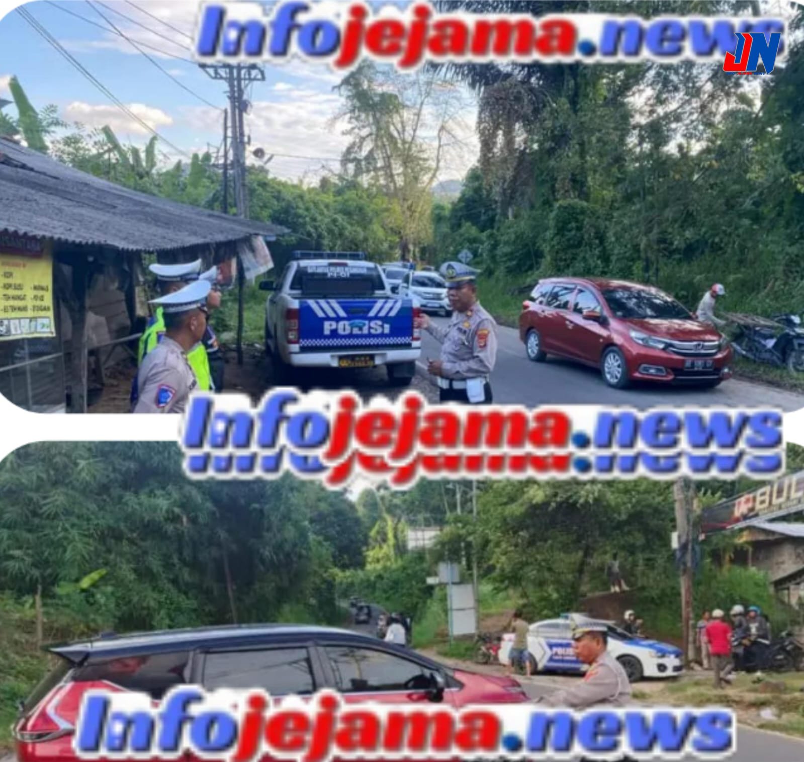 Satlantas Polres Pesawaran Pastikan Jalur Wisata Aman dan Lancar, Sejumlah Personel Diterjunkan di Titik Rawan