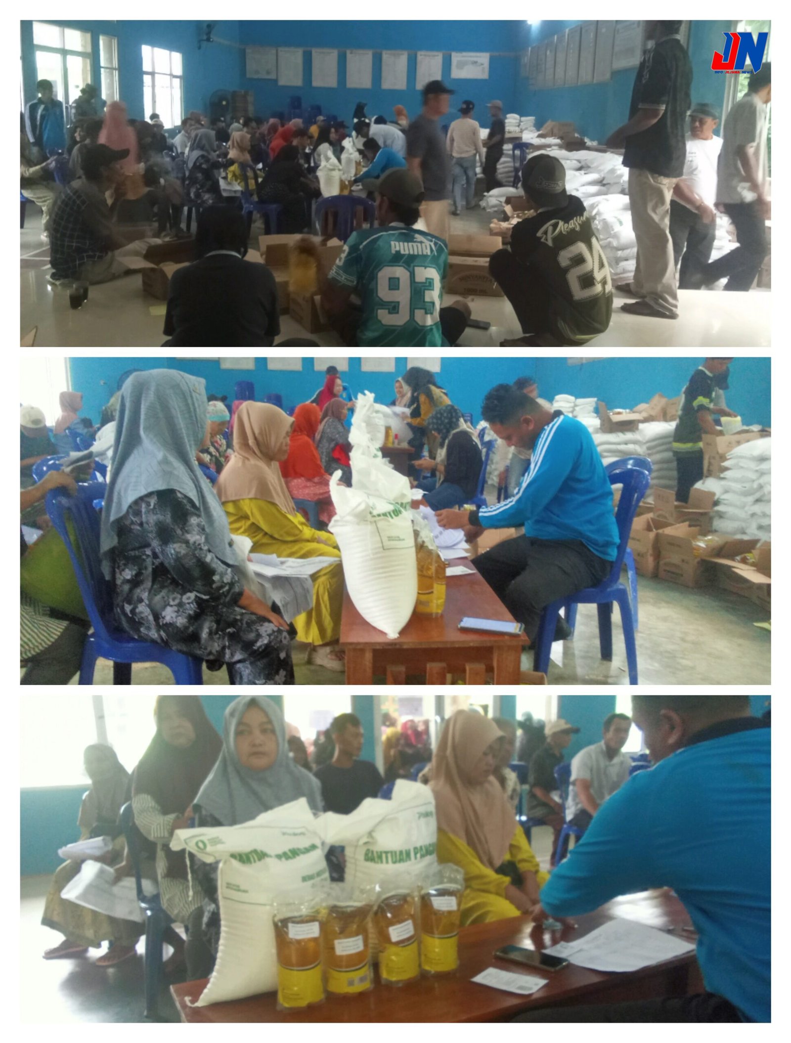 Pekon Air Naningan Bagikan Bantuan Beras dan Minyak Goreng kepada 658 Penerima KPN